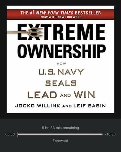 Extreme Ownership by Jocko Willink and Leif Babin